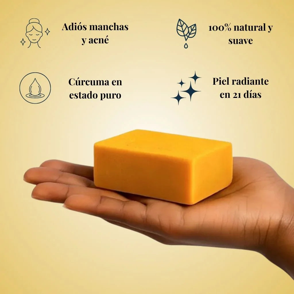 Jabón de Cúrcuma Natural 🧼🍂 ENVIO GRATIS