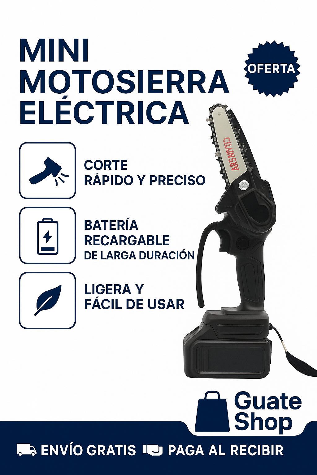 Motosierra Portatil - potente, ligera y lista para usar